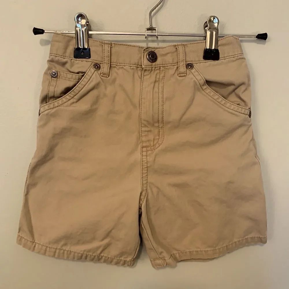 Boys Khaki Cargo Shorts